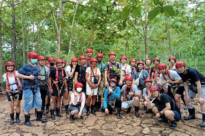 Jomblang Cave Pindul Cave and Oyo River Tubing Private Day Tour - Jomblang Cave: 60m rappel, muddy trails, and waiting for sunrays